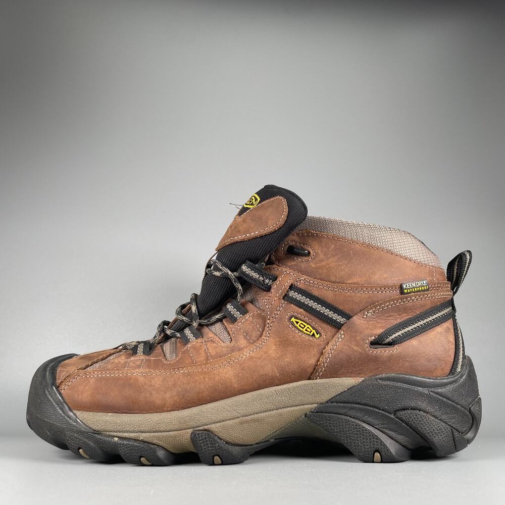 Keen Targhee II Men's 12 Brown Leather Mid Waterproof Hiking Ankle Boots Outdoor